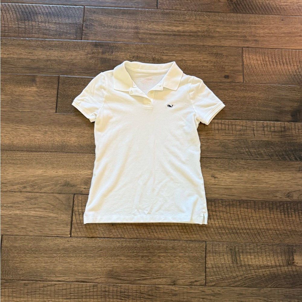Vineyard Vines Girls’ White Polo Shirt, Size M